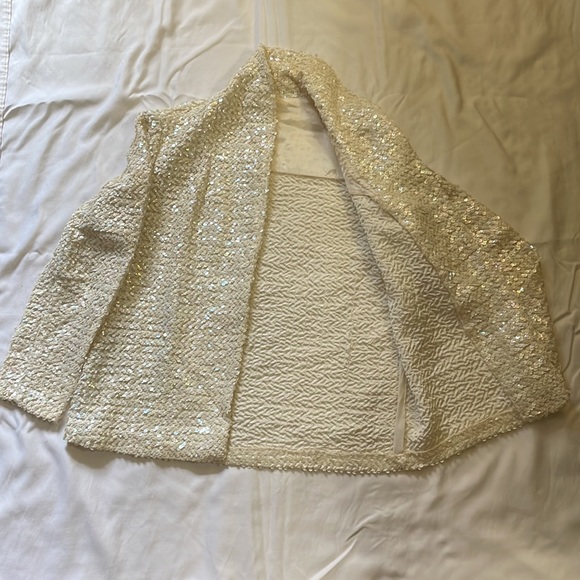 Party Jacket, sparkly white sequins! - Picture 2 of 2